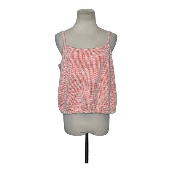 Loft orange textured fabric cami tank top size M - Picture 1 of 10